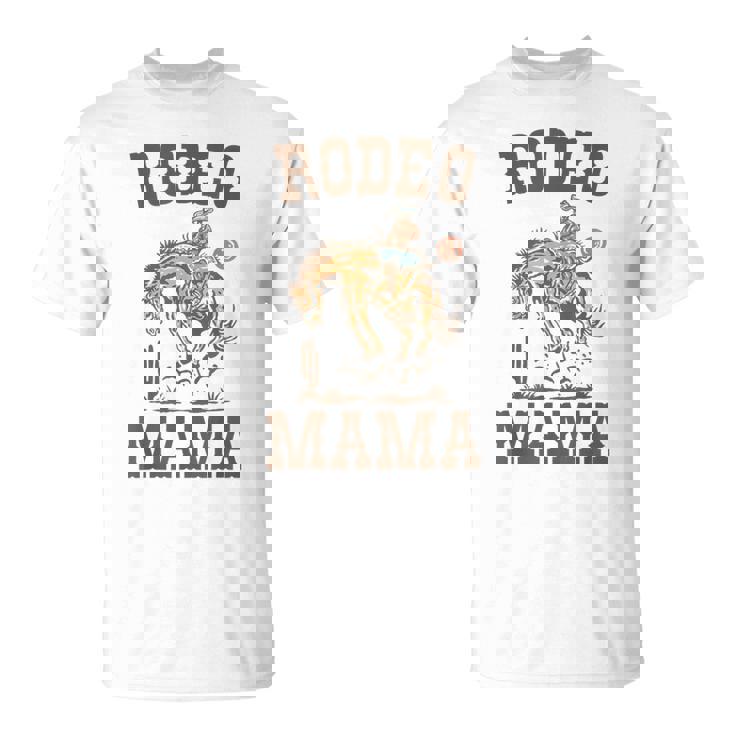Rodeo Mama Mommy Mom Western Cowboy Birthday Family Matching T-Shirt