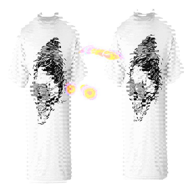 S De Calavera Calavera Manga Larga Camiseta unisex
