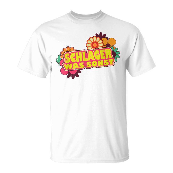 Schlager Was Sonst Schlager Outfit Party Gray S T-Shirt