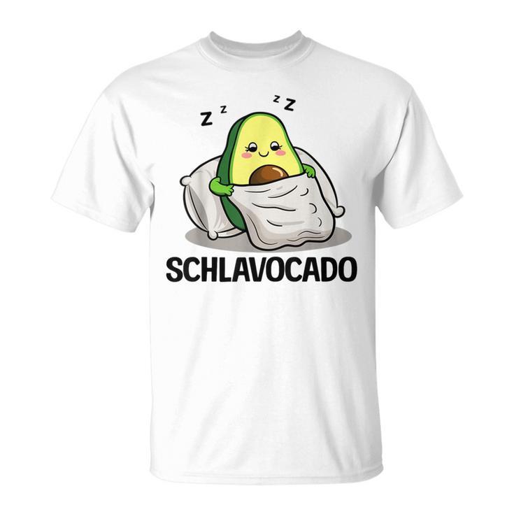 Schlavocado Official Sleep Pyjamas Sleep Avocado Gray T-Shirt