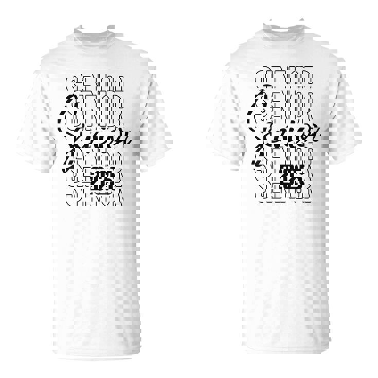 Senior 2025 Graduate College University Graduation Class Of T-Shirt