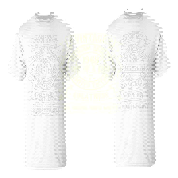 Sintage De 1968 Para Hombre Retro Divertidas Cumpleaños De 1968 Camiseta unisex
