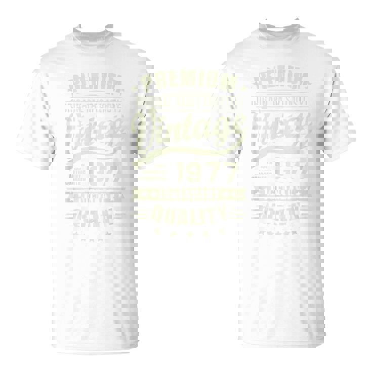 Sintage De 1977 Para Hombre Retro Divertidas Cumpleaños De 1977 Camiseta unisex