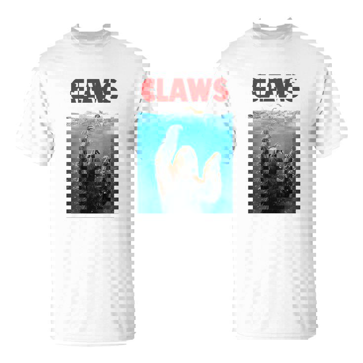 T-Shirt - Sloth Terrorizing Swimmer, Beware Of Claws T-Shirt - Sloth Terrorizing Swimmer, Beware Of Claws