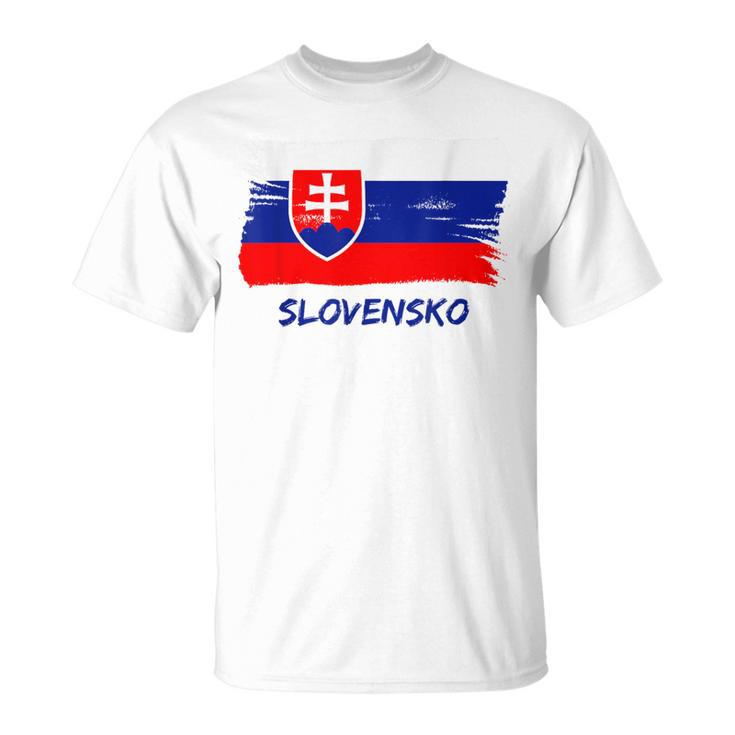 Slovak Flag Slovakia Team Fan Jersey T-Shirt