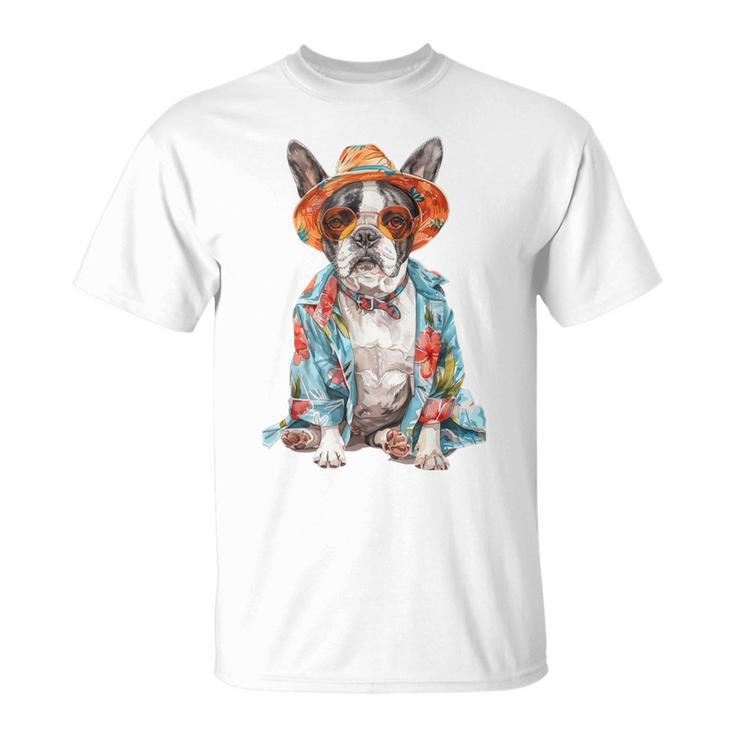 Summer Dog Boston Terrier T-Shirt