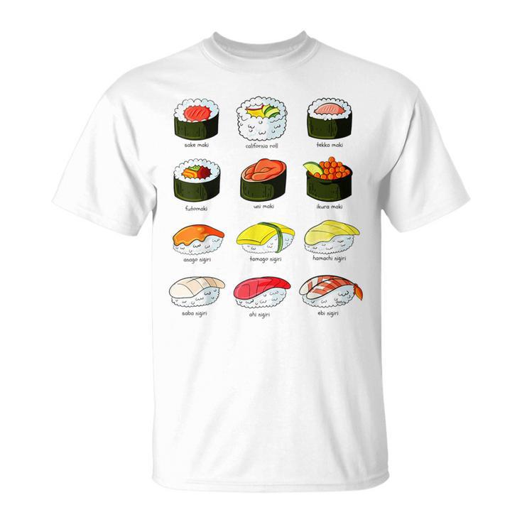T-shirt Sushi Game All You Can Eat: Stampa Originale, 100% Cotone, Uomo/donna