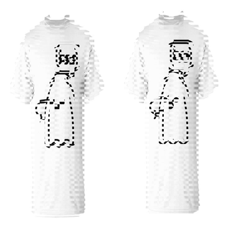 Thumbs Down Ghost Screaming Boo Disapproval Ghost Halloween T-Shirt