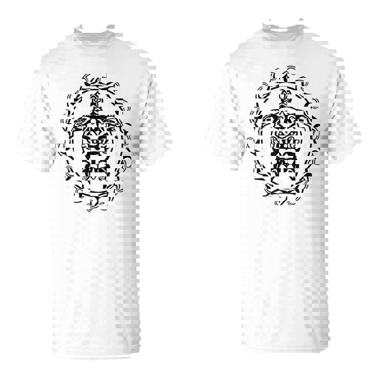 Tortuga Marina De Sol Maorí Polinesia Tribal Camiseta unisex
