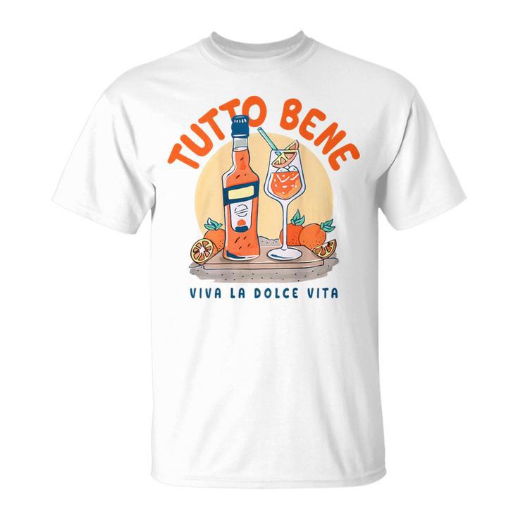 Tutto Bene Xiva La Dolceita Aperoil Spritz Club Back T-Shirt