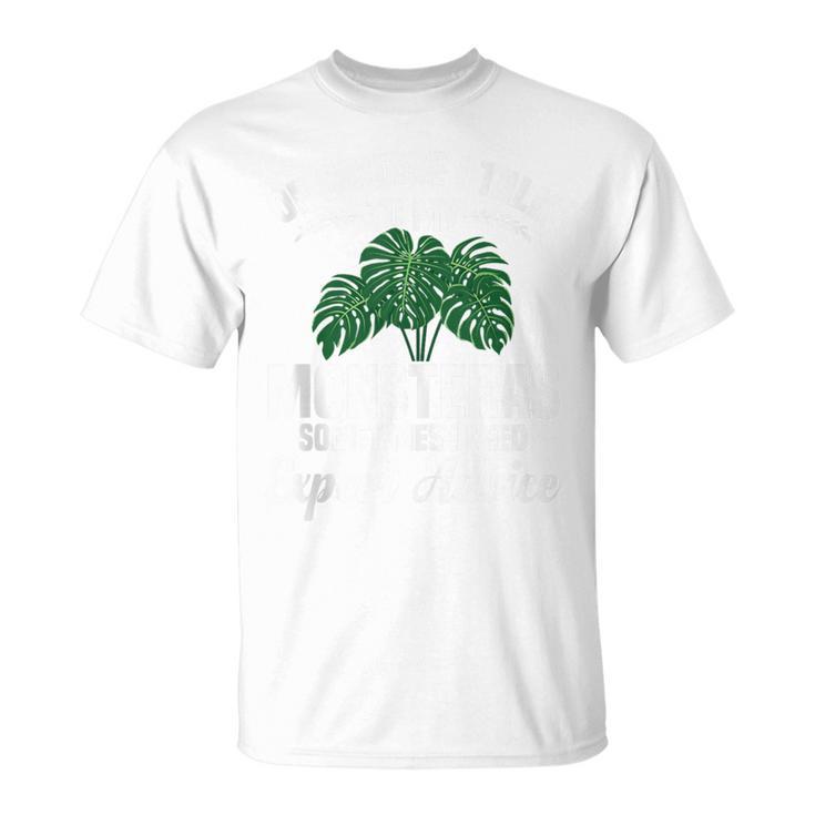 Variegated Monstera Seeds Leaf Support Monstera Deliciosa Long Sleeve  T-Shirt - Monsterry DE