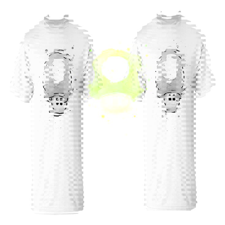 Vert Champignon 1Up Pour Jeuxidéo T-Shirt