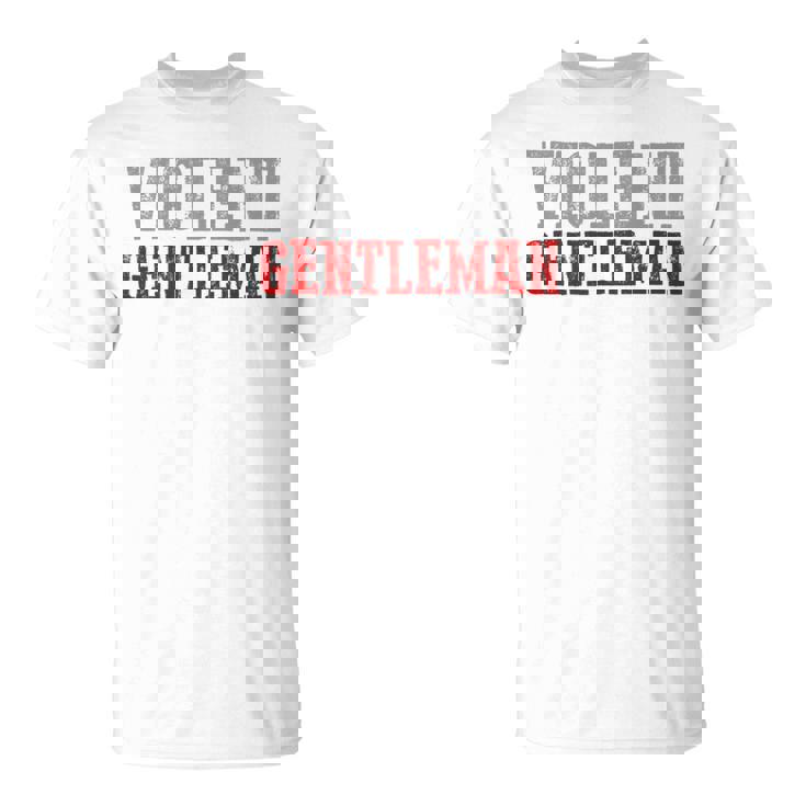 Violent Gentleman Audaz Confiado Masculino Para Hombre Manga Larga Camiseta unisex
