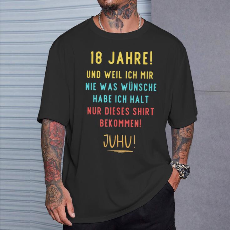 18Th Birthday Decoration For Someone Der Sich Nichts Wünscht T-Shirt Geschenke für Ihn