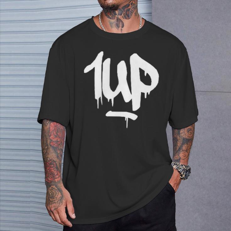 1Up Logo Graffiti Dripping Marker T-Shirt Geschenke für Ihn