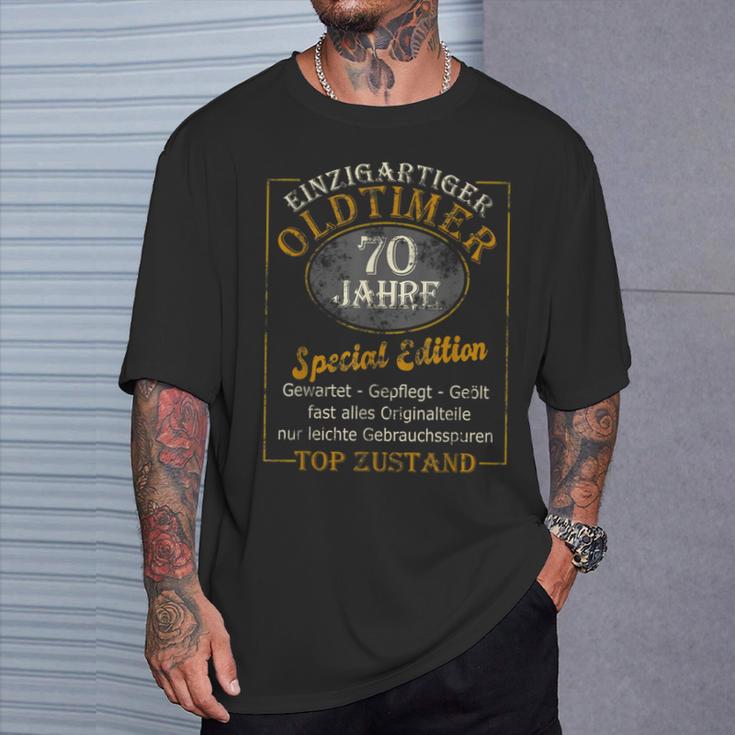 70Th Birthday Man Uniqueintage Car 70S T-Shirt Geschenke für Ihn