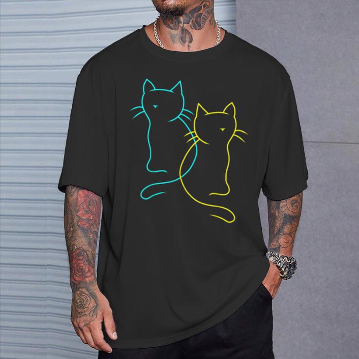 80S 90S Cats Retro Kittenintage Cat Children's T-Shirt Geschenke für Ihn