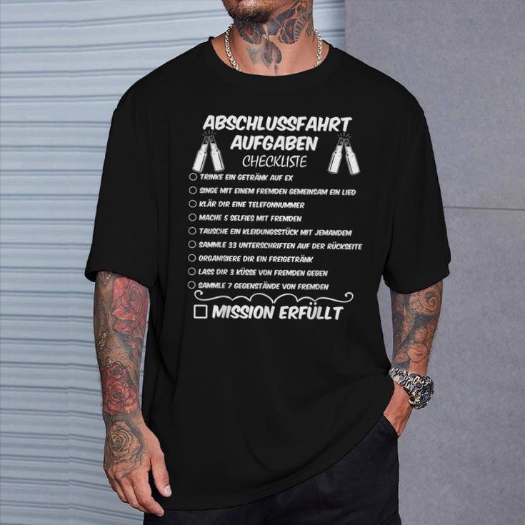 Abschluss Urlaub Mutproben Abschlussfahrt T-Shirt Geschenke für Ihn