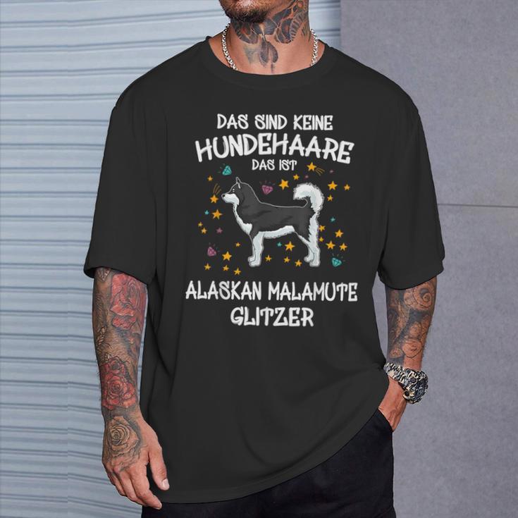 Alaskan Malamute Glitter Dog Holder Idea Dog T-Shirt Geschenke für Ihn