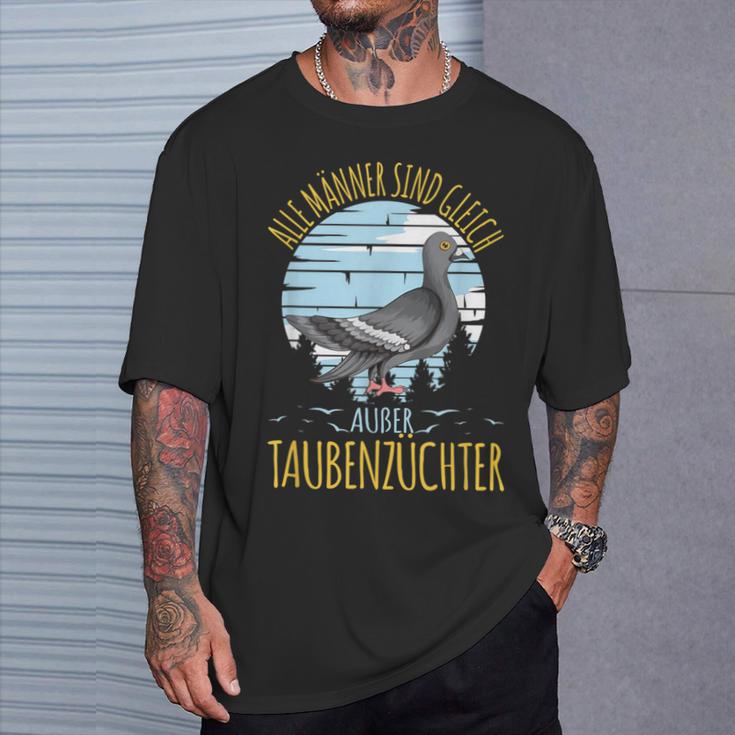 Alle Männer Sind Gleich Except Taubenzüchter Tauben T-Shirt Geschenke für Ihn