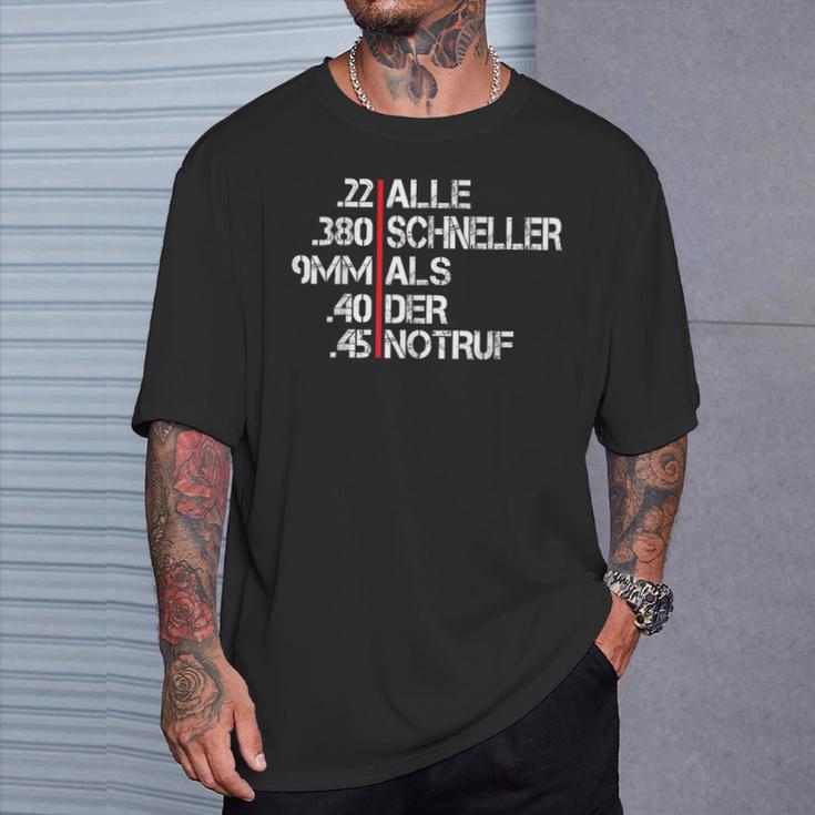 Alle Schneller Als Der Emergency Call Sports Shooting Sports Shooter T-Shirt Geschenke für Ihn