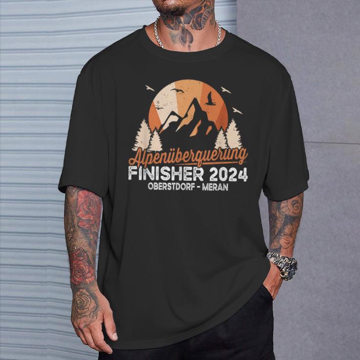 Alpenüberquerung 2024 Oberstdorf Merano Long Distance Hiking E5 T-Shirt Geschenke für Ihn