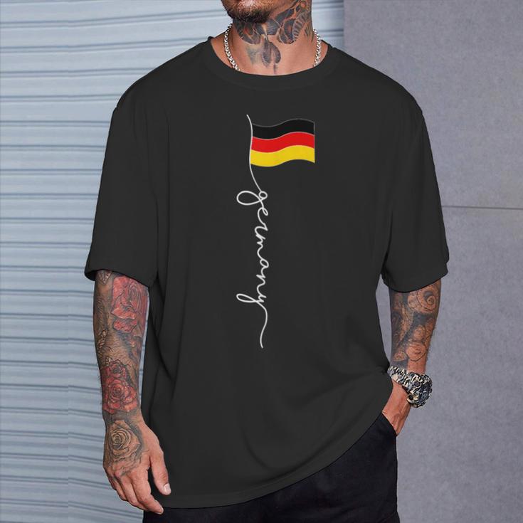 Als Deutschland Flagge Patch Hier Ist Ein Sch Nes Deutschland Flagge T-Shirt Geschenke für Ihn