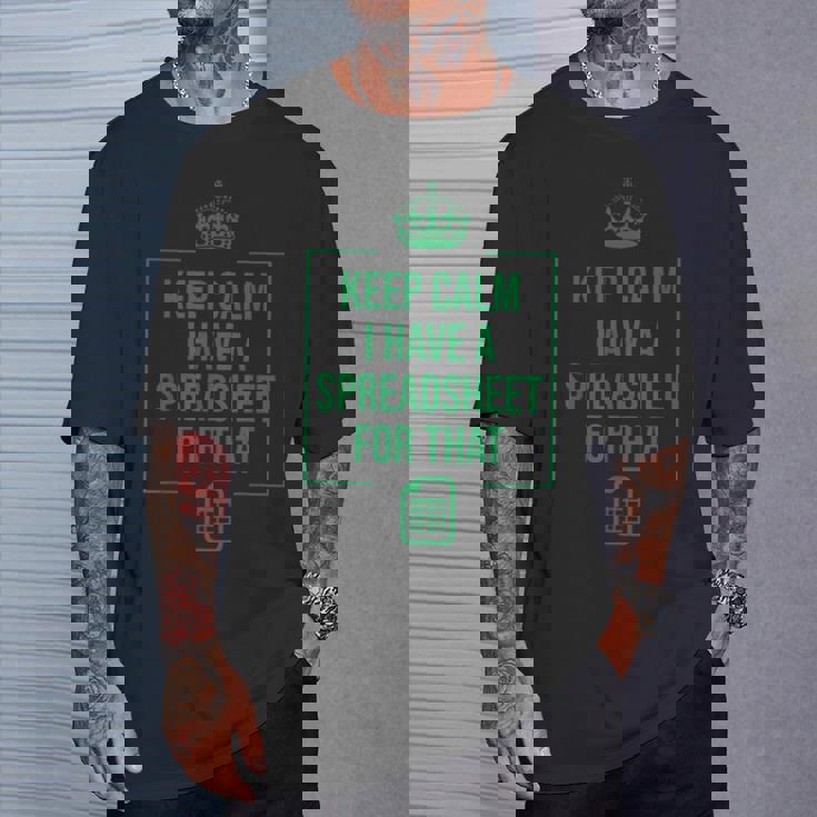 Amusant Excel Spreadsheets Cadeau Pour Les Amoureux Comptables Hommes S T-Shirt Cadeaux pour lui