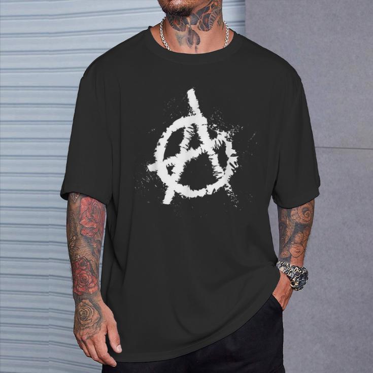 Anarchy Symbol Anarchy Punk Graffiti Punk Rock T-Shirt Geschenke für Ihn