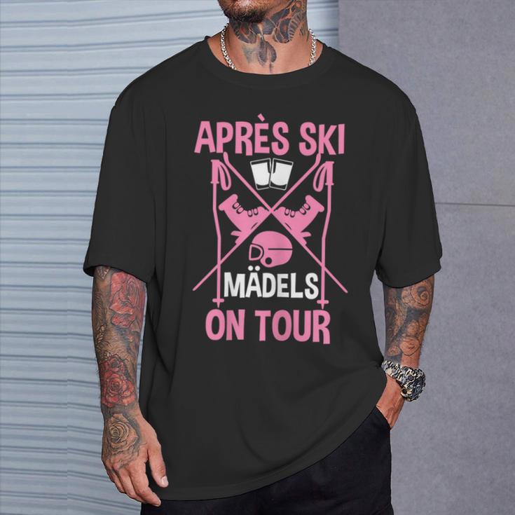 Après Ski Girls On Tour Winter Sport Skier Women's T-Shirt Geschenke für Ihn