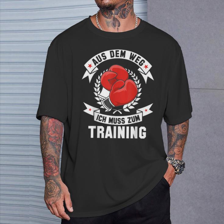 Aus Dem Weg Ich Muss Zum Training Boxing T-Shirt Geschenke für Ihn