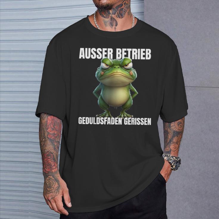 Außer Berieb Geduldsfaden Gerissen Frosch Monday T-Shirt Geschenke für Ihn