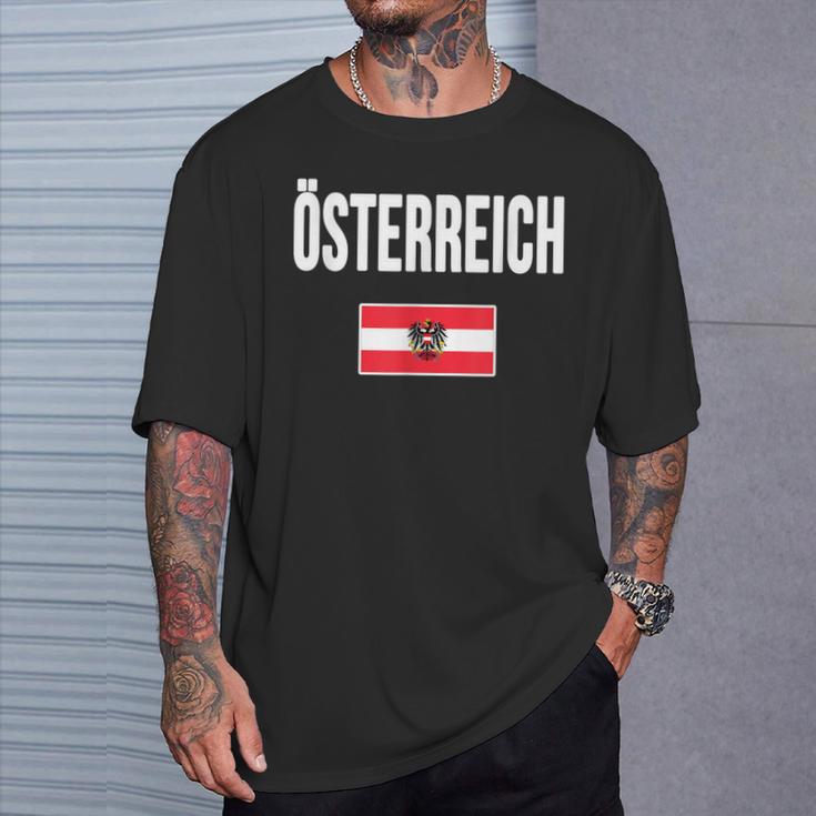 Austria Flag Austria Austria T-Shirt Geschenke für Ihn