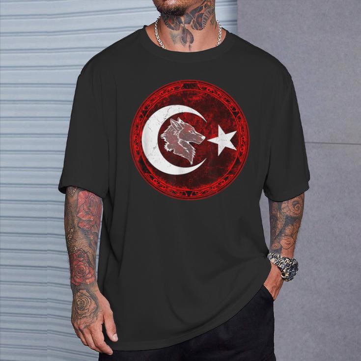 Ayyildiz Wolf Bozkurt T-Shirt Geschenke für Ihn