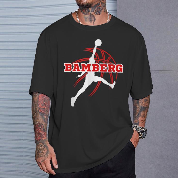 Bamberg Basketball Fan Support Franken Stadium Red T-Shirt Geschenke für Ihn