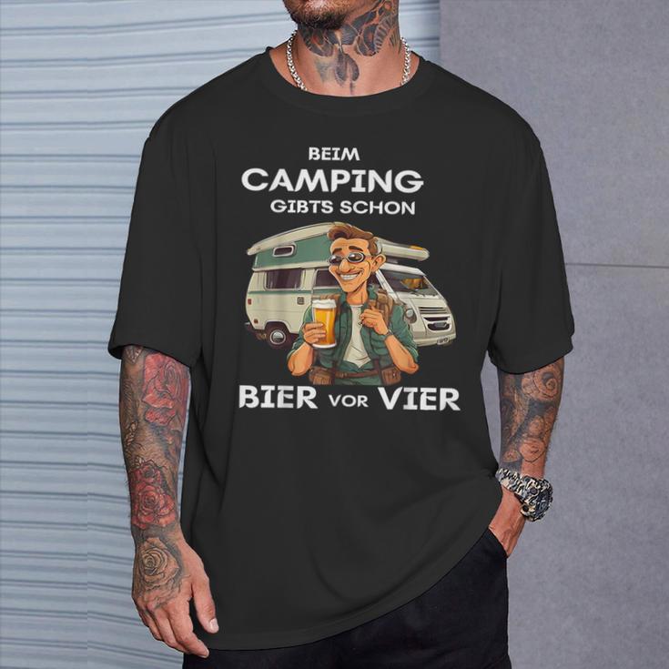 Beim Camping Gibts Schon Bierorier T-Shirt Geschenke für Ihn