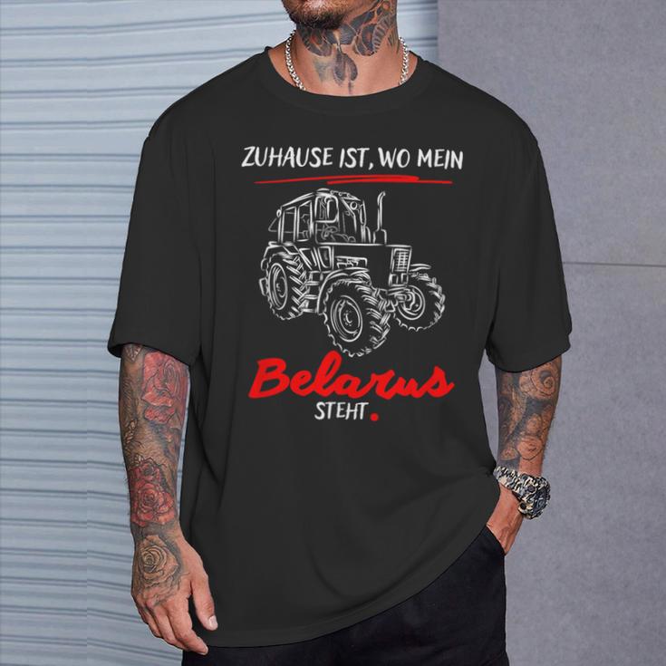 Belarus-Mts-Zuhause Ist Wo Mein Belarus Steht T-Shirt Geschenke für Ihn