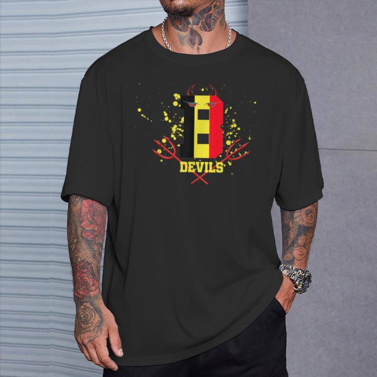 Belgium Devils Football T-Shirt Geschenke für Ihn