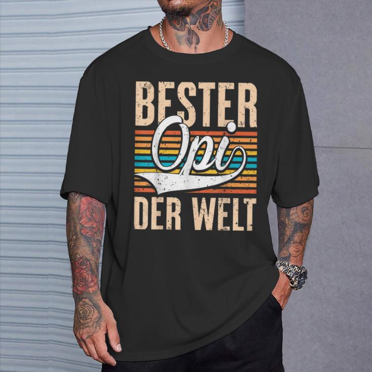 Bester Opi Der Weltintage Saying Grandfather T-Shirt Geschenke für Ihn