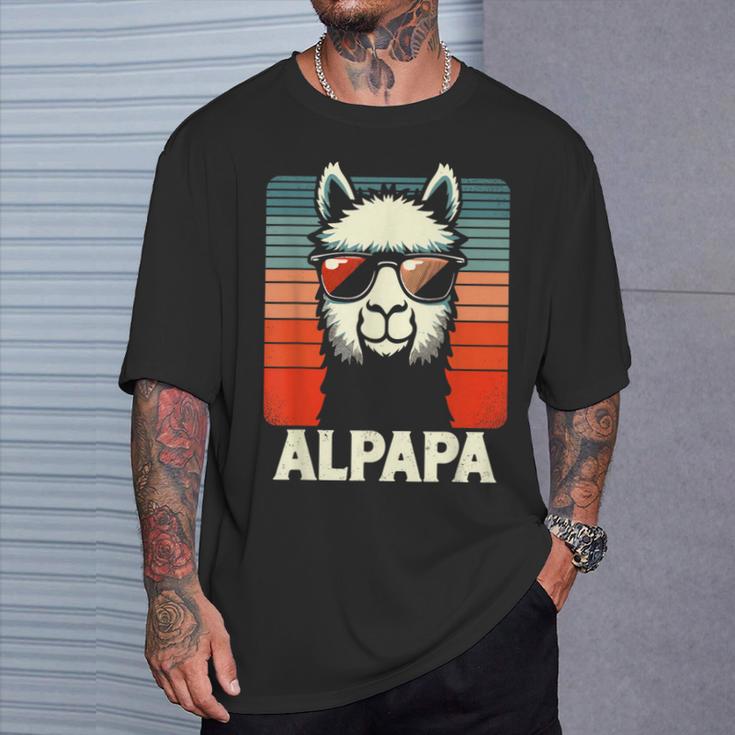 Bester Papa Alpapa Alpaka Frischgebackener Papaatertag T-Shirt Geschenke für Ihn