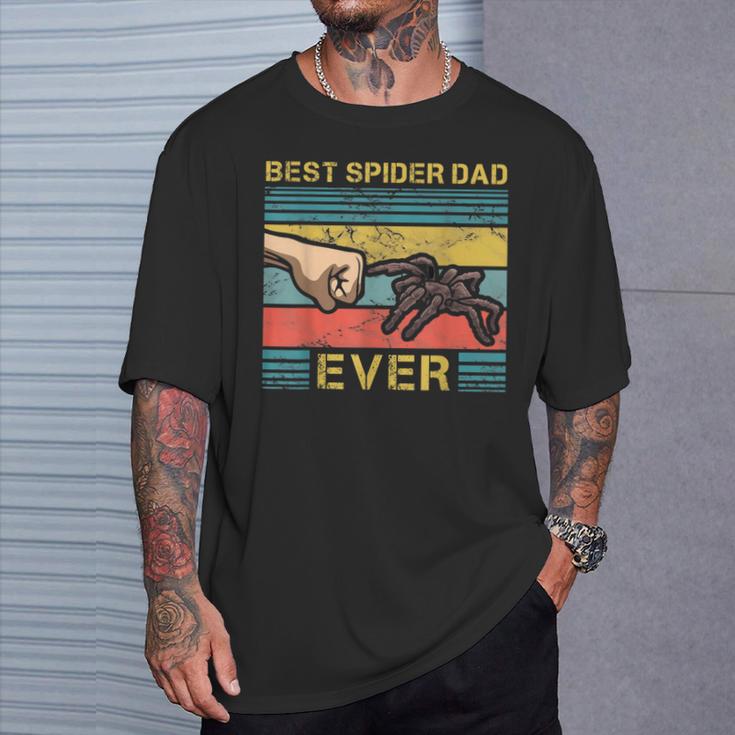 Bester Spinnen Papa Tarantula Pet Terrarium Father T-Shirt Geschenke für Ihn