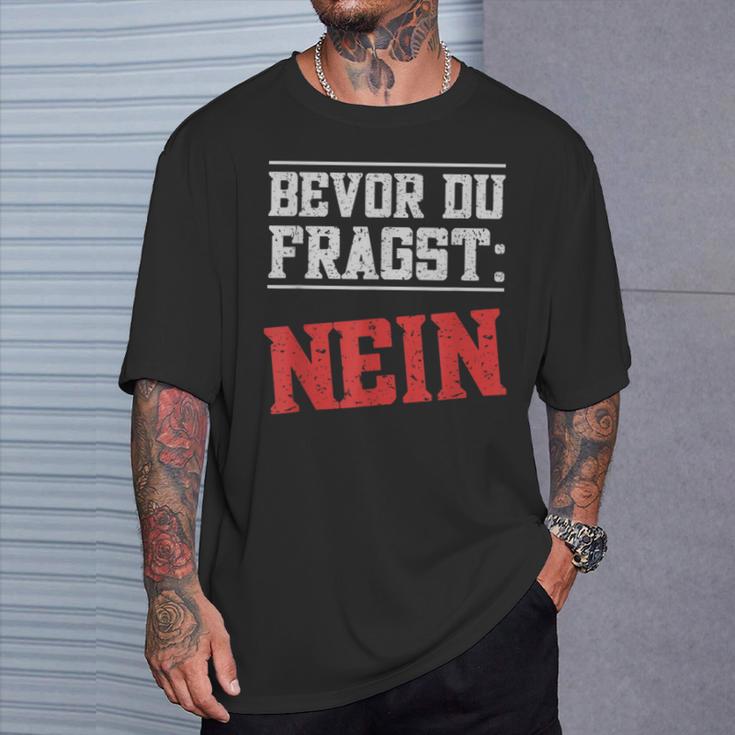 Bevor Du Fragen German T-Shirt Geschenke für Ihn