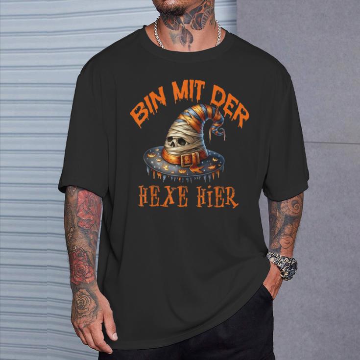 Bin Mit Der Hexe Hier Mama Witch Hat T-Shirt Geschenke für Ihn