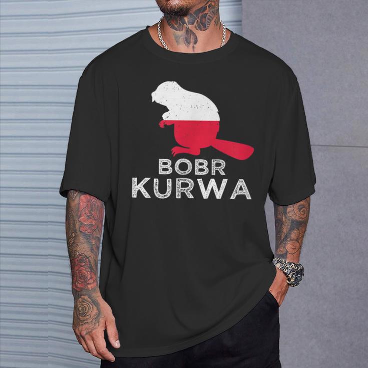 Bobr Kurwa Beaver Bober Bobr Polish Beaver Meme T-Shirt Geschenke für Ihn