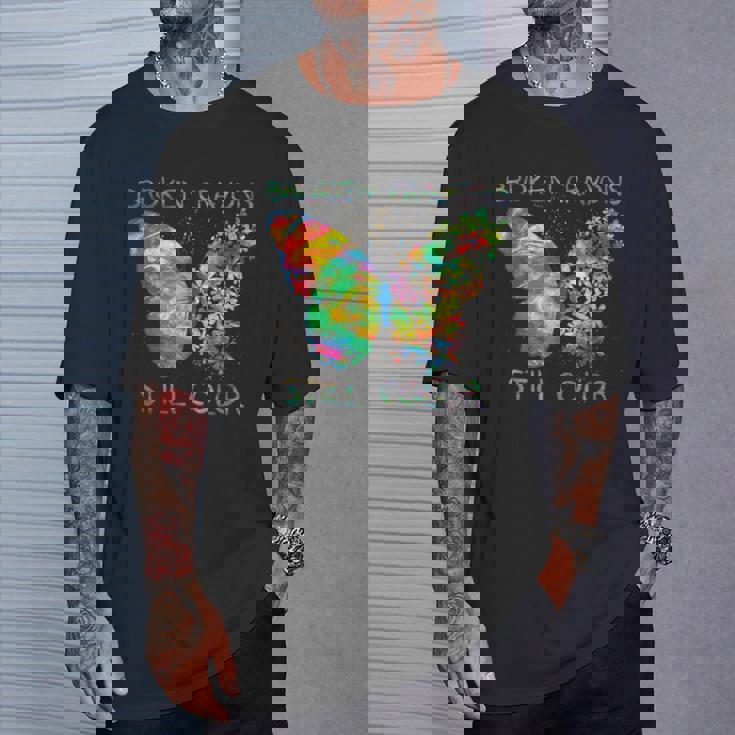 Broken Crayons Still Color Hoodie - Motivierender Schmetterling Pullover