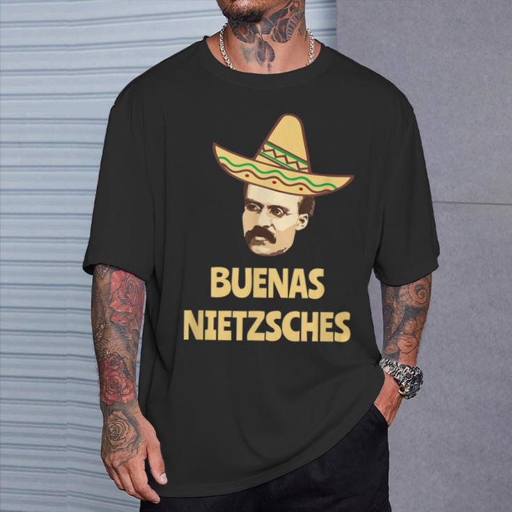 Buenas Nietschez Nietzsche Philosophy T-Shirt Geschenke für Ihn