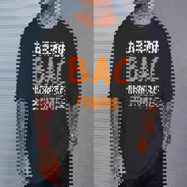 Cadeau Bac 2024 Bachelier Bachelière Baccalauréat Permis Bac T-Shirt Cadeaux pour lui