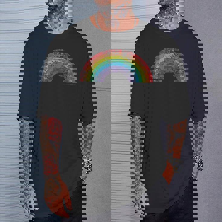 Camisa Arcoírisintage Retro Estilo 80'S Gay Pride Sin Mangas Camiseta unisex Regalos para él