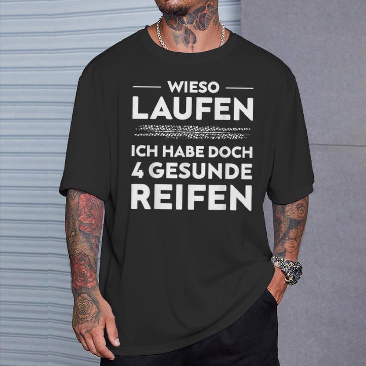 Car Mechatronics Mechanic 4 Tyres T-Shirt Geschenke für Ihn