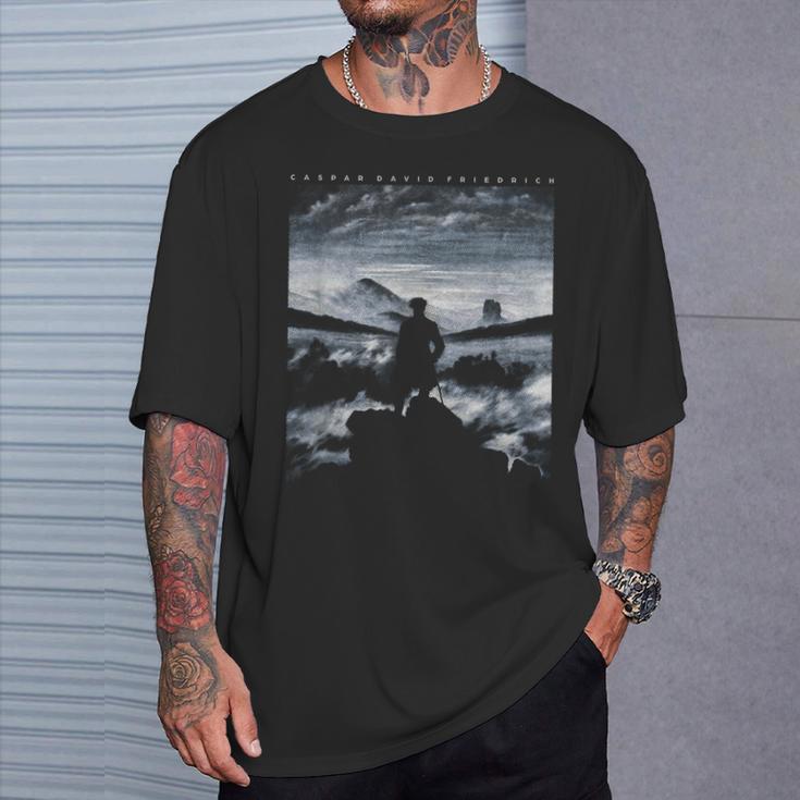 Caspar David Friedrich Wanderer Over The Nebelmeer T-Shirt Geschenke für Ihn